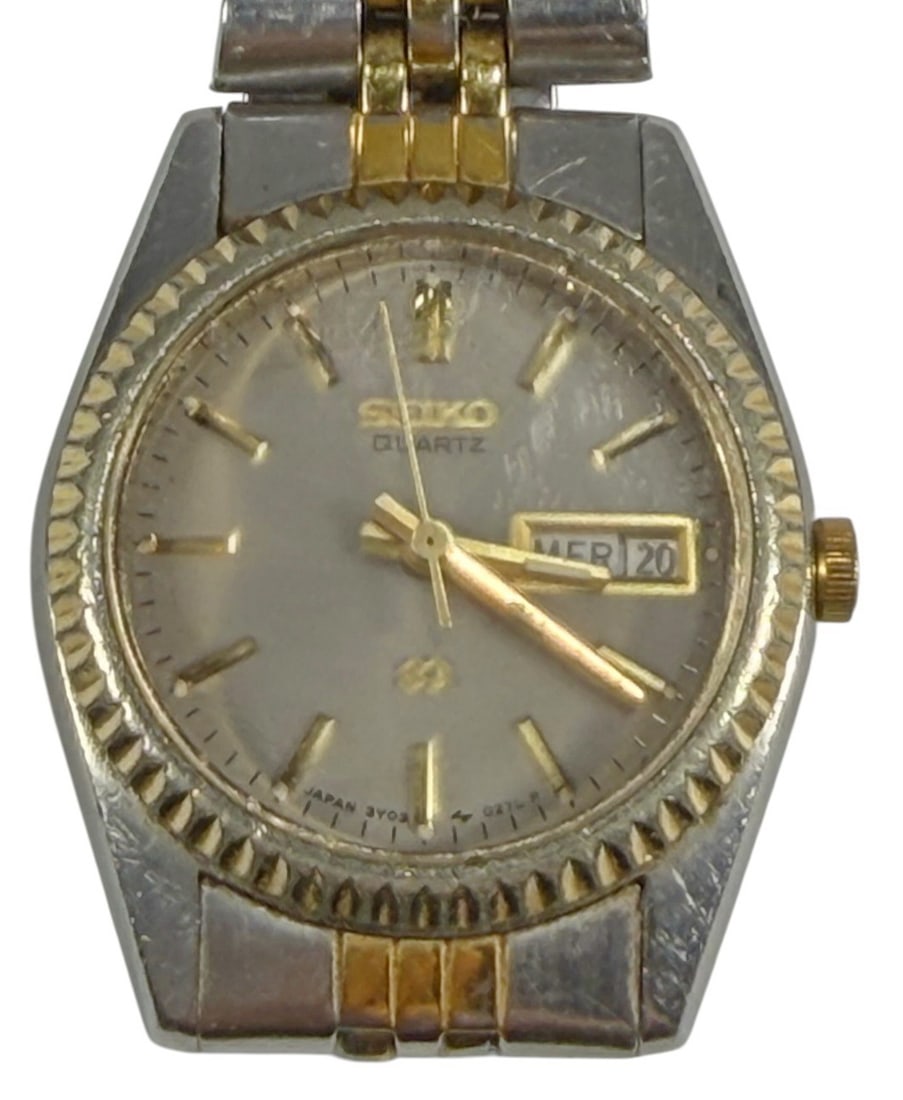 Seiko Stainless Steel Metal Bezel Combined Watch (1 of 5)