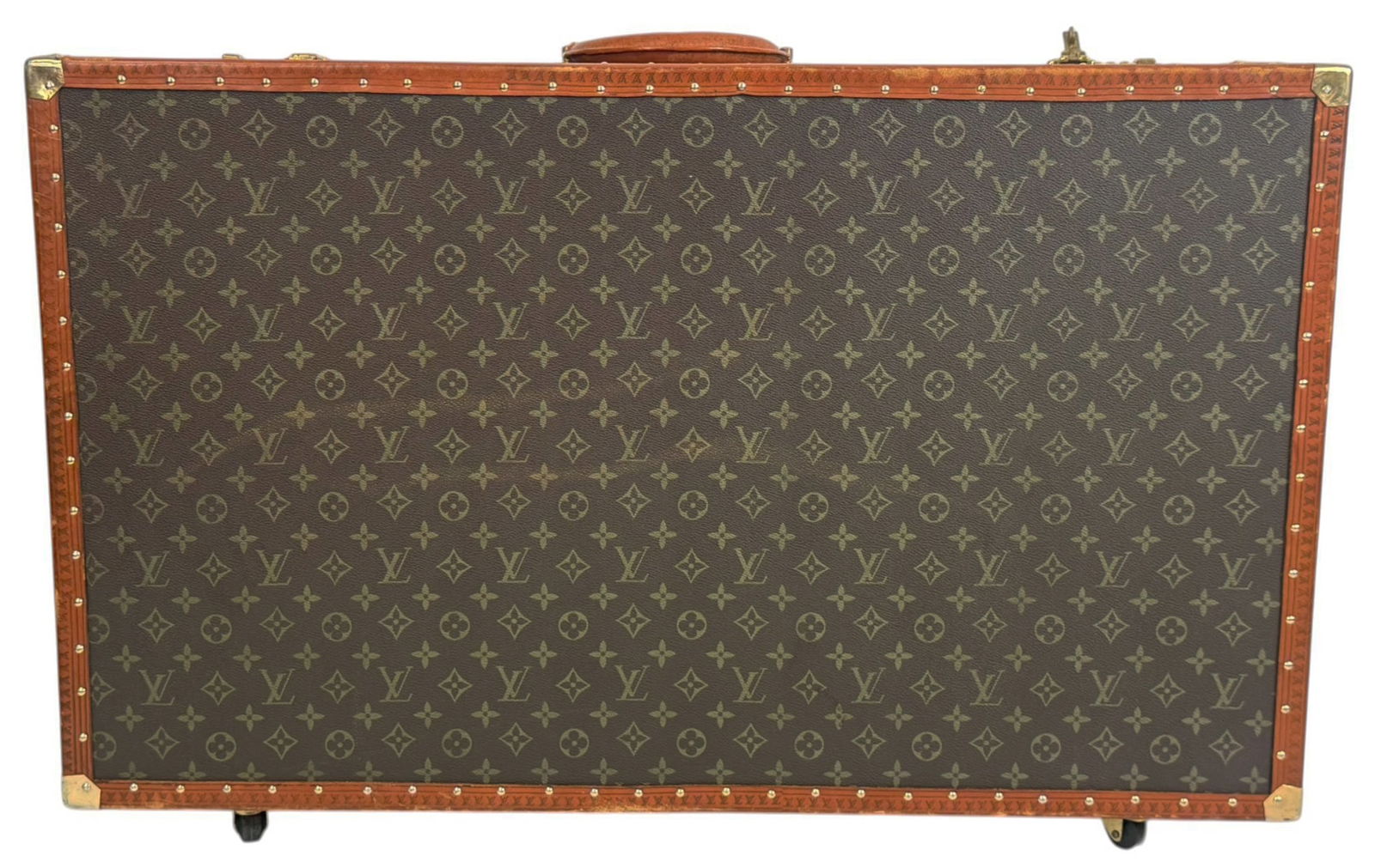 Designer Inspired Monogram Rolling Suitcase - 4