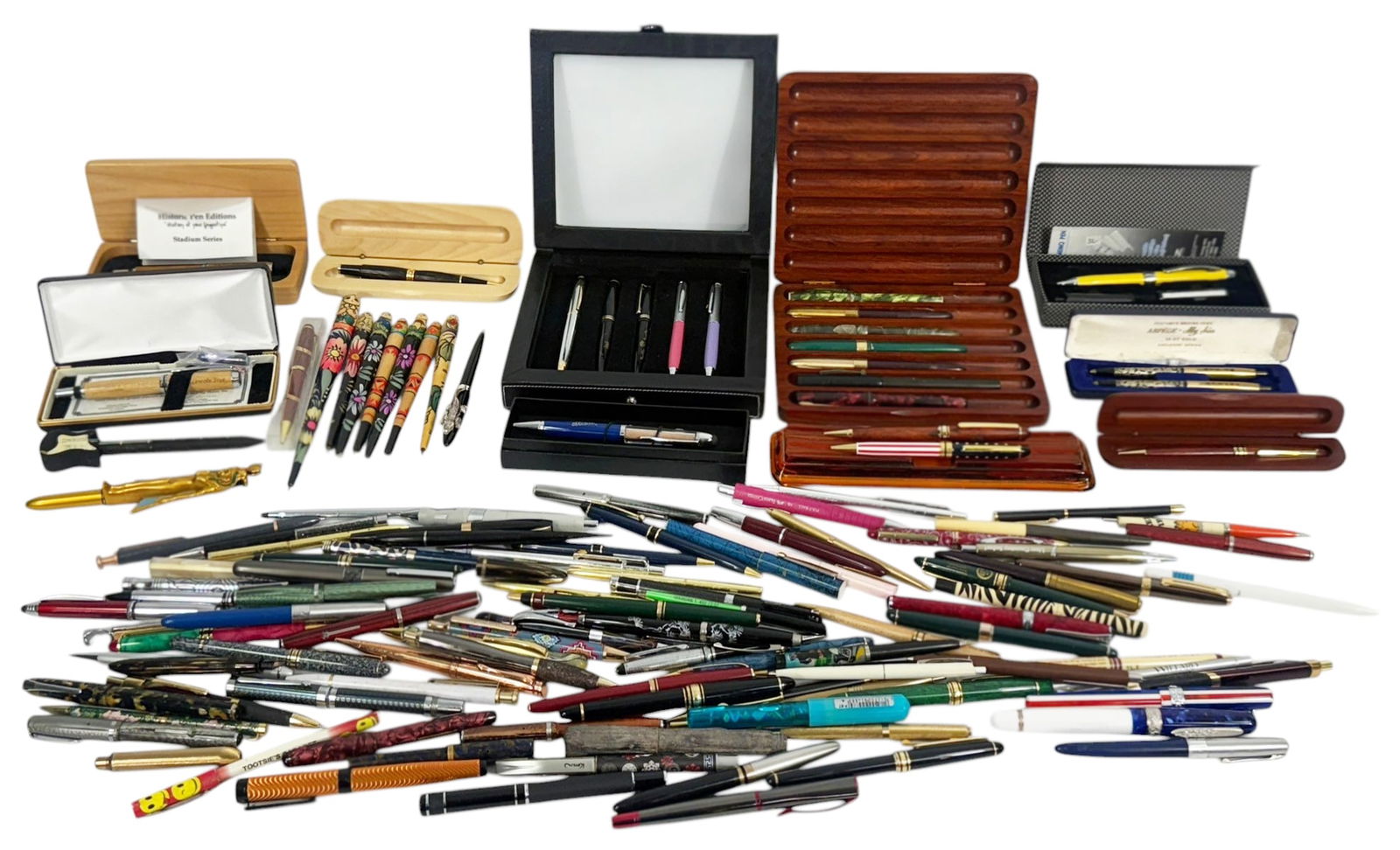 Vintage Fountain & Ballpoint Pens with Cases/Boxes (1 of 10)