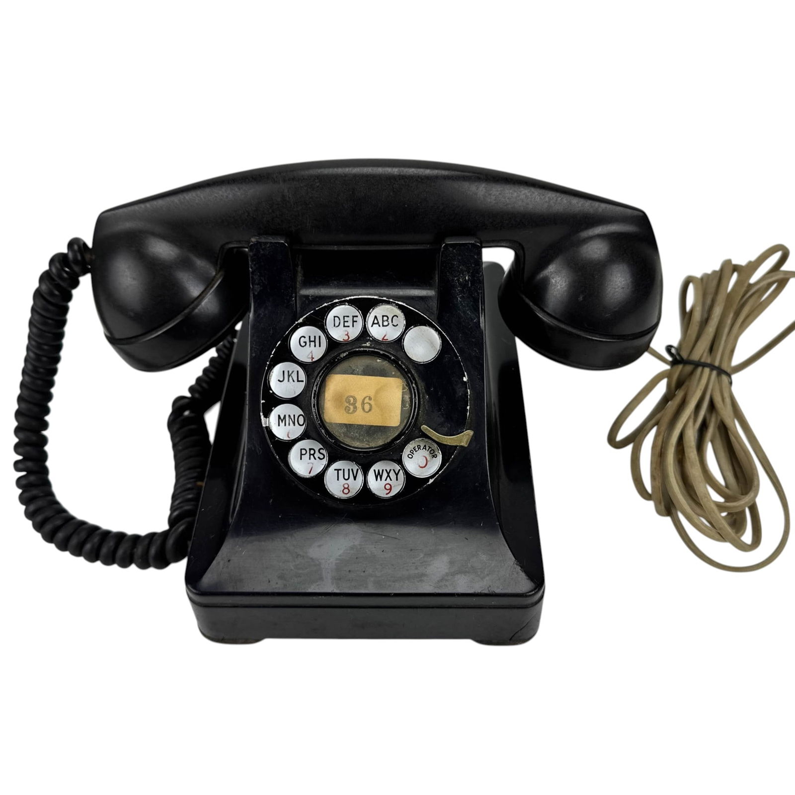 Western Electric Co F1W Black Cradle Rotary Phone (1 of 6)