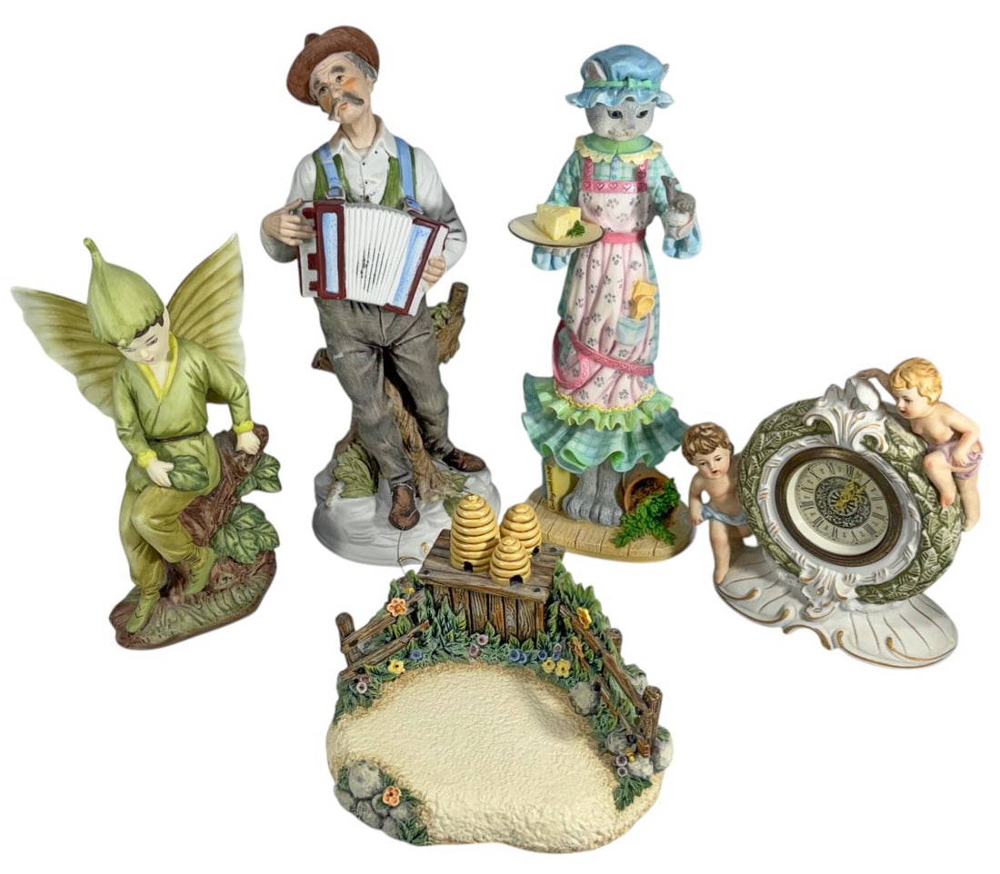 Goebel, Lenox & Others Porcelain & Resin Fig 5pcs (1 of 7)