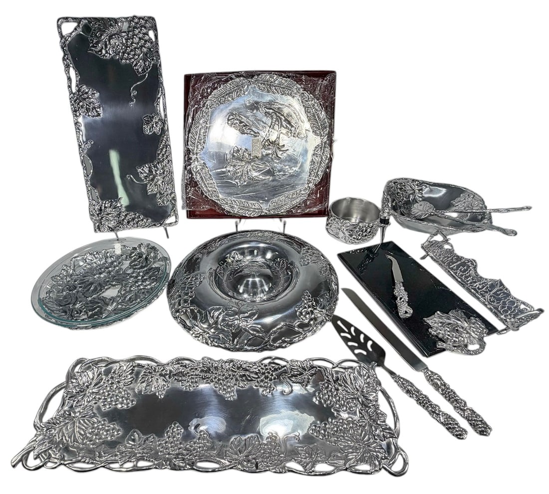 Arthur Court Silverplated Serverware Items 15pcs (1 of 7)
