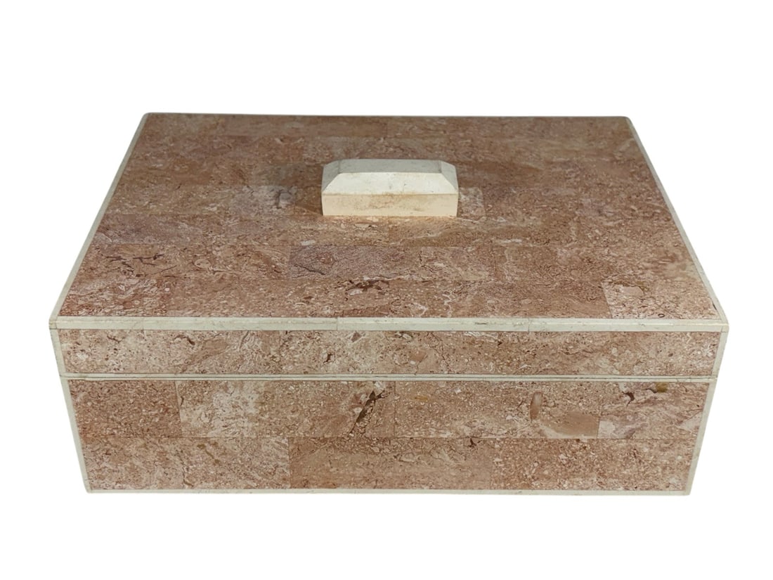 Probably Maitland Smith Tessellated Jewelry Box (1 of 8)