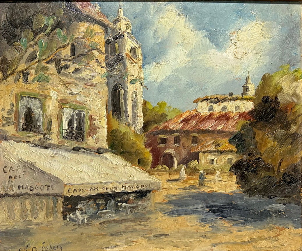 Carl Johan Allan Aberg Oil Painting on Masonite (1 of 6)