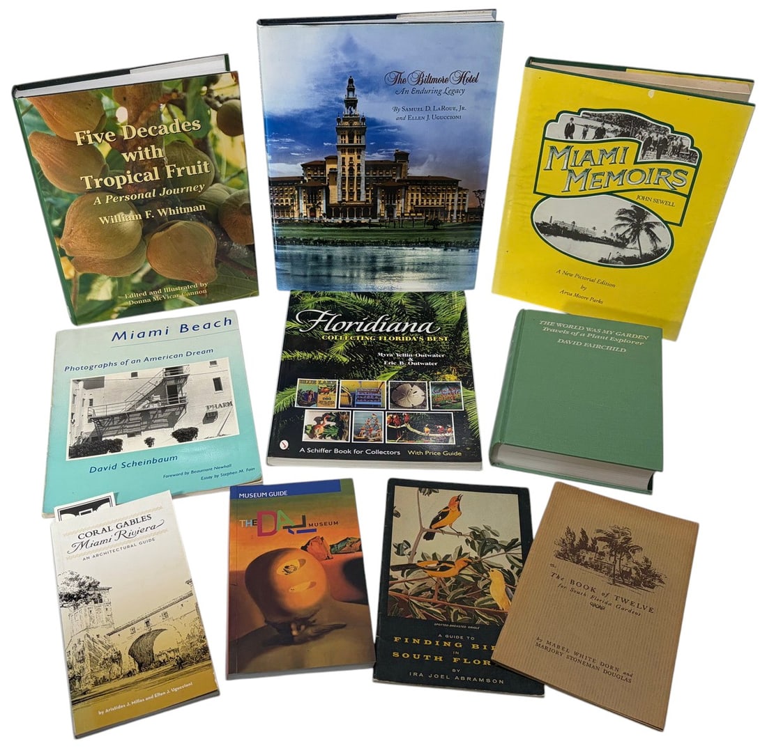 Assorted Miami & Florida Reference Books 10pc LOT (1 of 5)