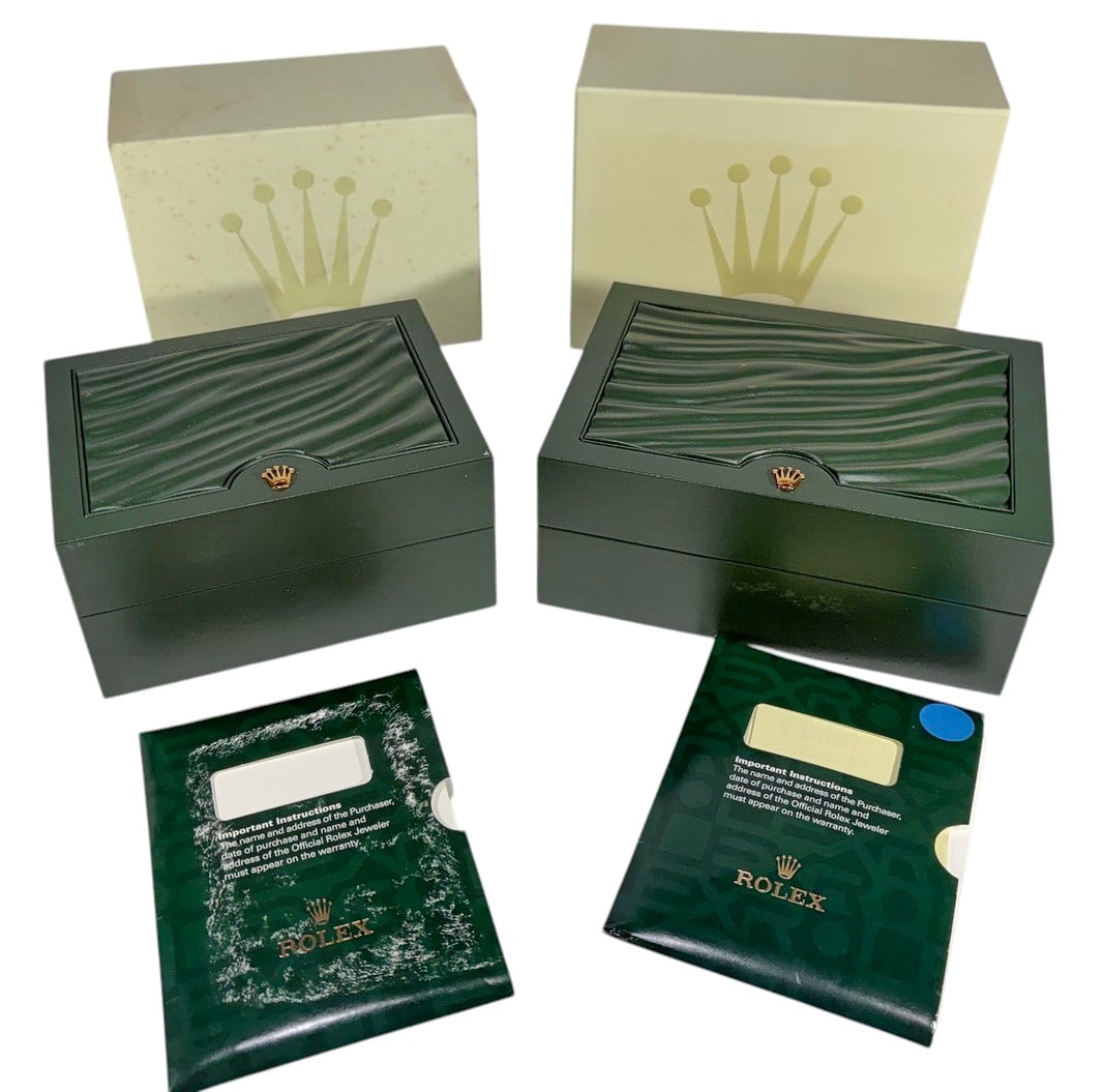 Rolex Watch Empty Boxes & Booklets 2pc LOT (1 of 4)