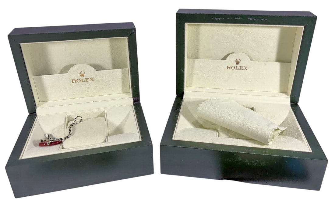Rolex Watch Empty Boxes & Booklets 2pc LOT - 3