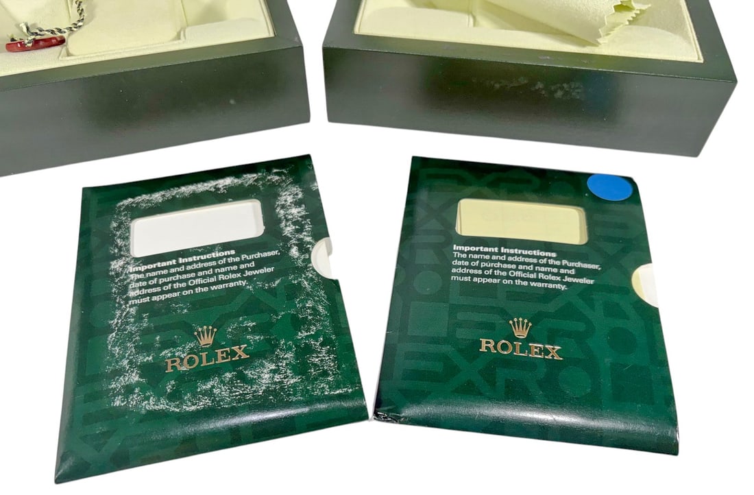 Rolex Watch Empty Boxes & Booklets 2pc LOT - 4