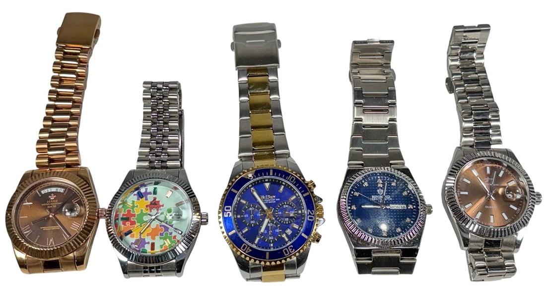 Assorted Sport-Inspired Design Watches 5pc LOT (1 of 4)