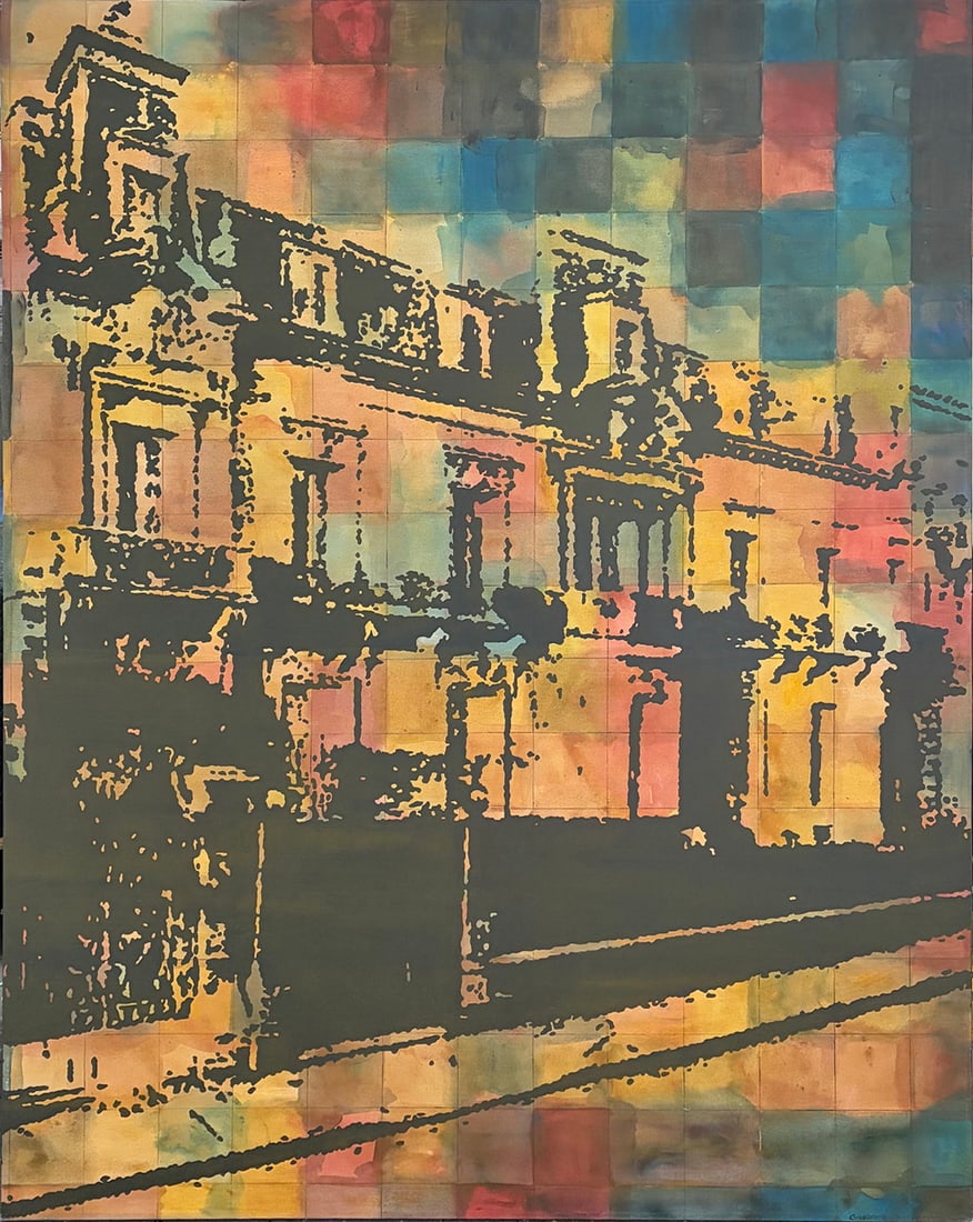 Miguel Giovanetti 'Building (Memory) IV' Acrylic (1 of 5)