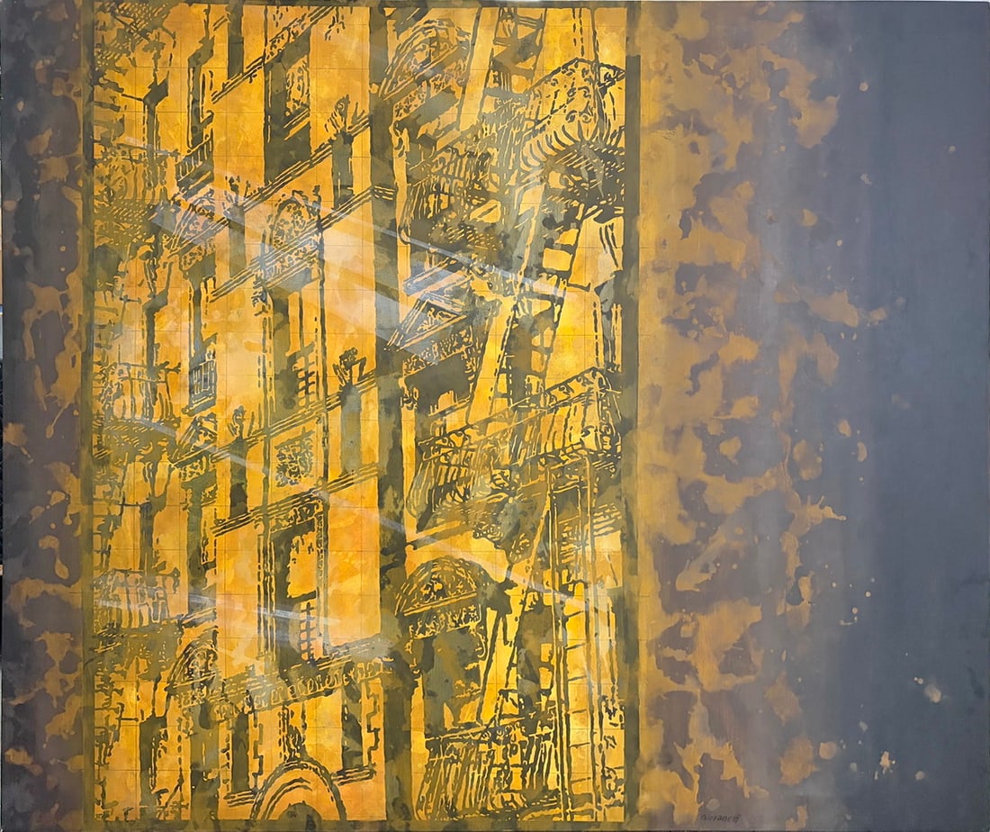 Miguel Angel Giovanetti 'NY Building' Acrylic (1 of 5)