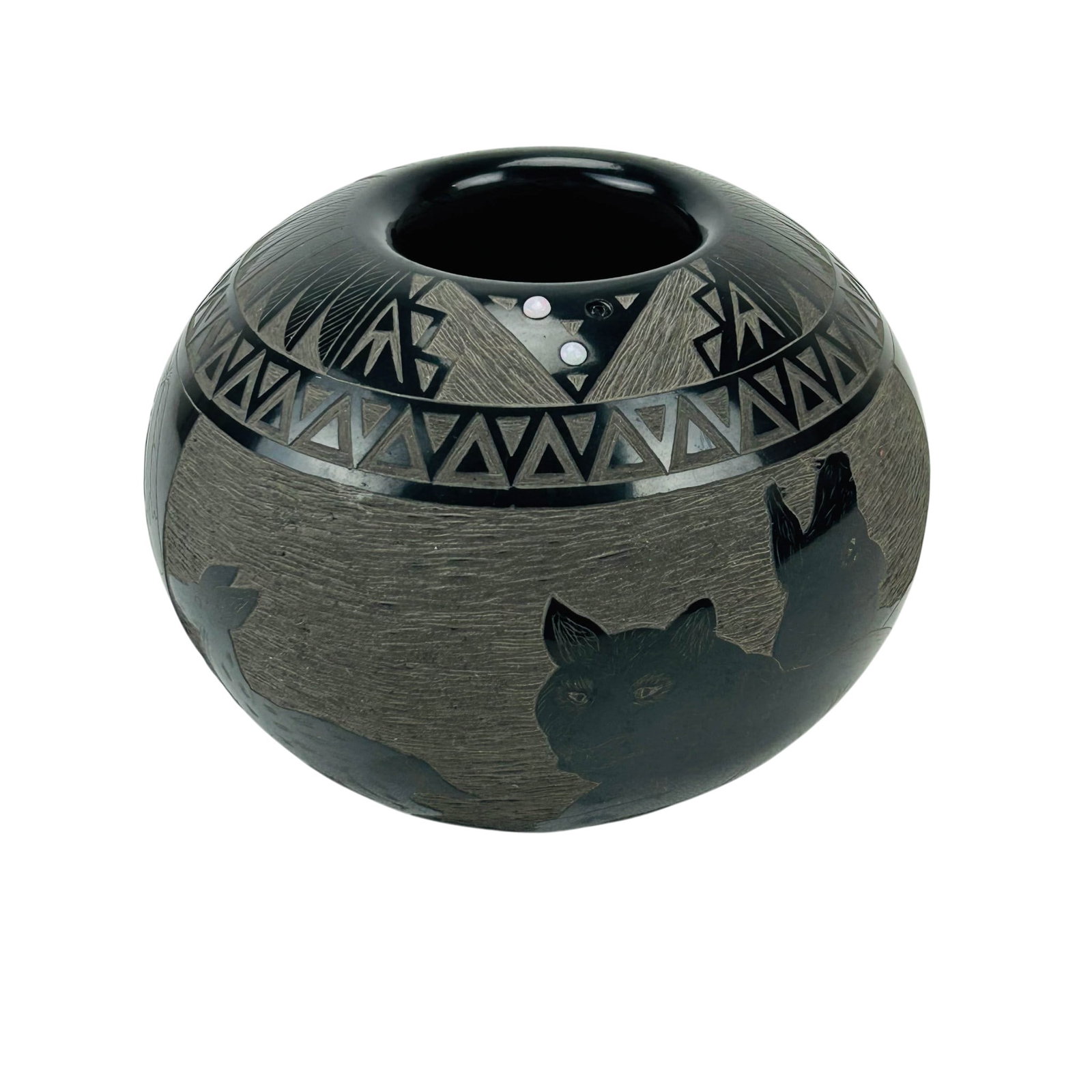 Red Starr 1937-2018 American Indian Sgraffito Vase (1 of 6)