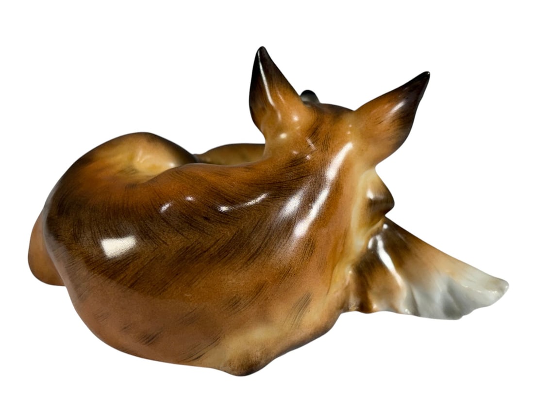 Herend Porcelain Sleeping Fox Figure model 15609 - 3