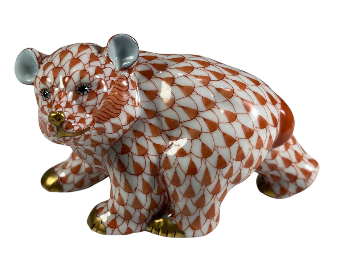 Herend Hungary Bear Cub Porcelain Figure 15362 (1 of 5)