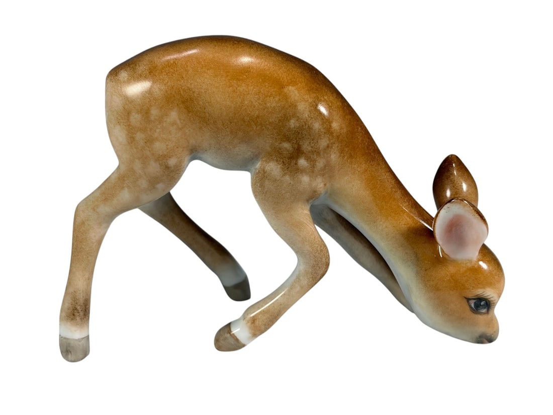 Herend Hungary Hand Painted Grazing Deer Figurine (1 of 5)