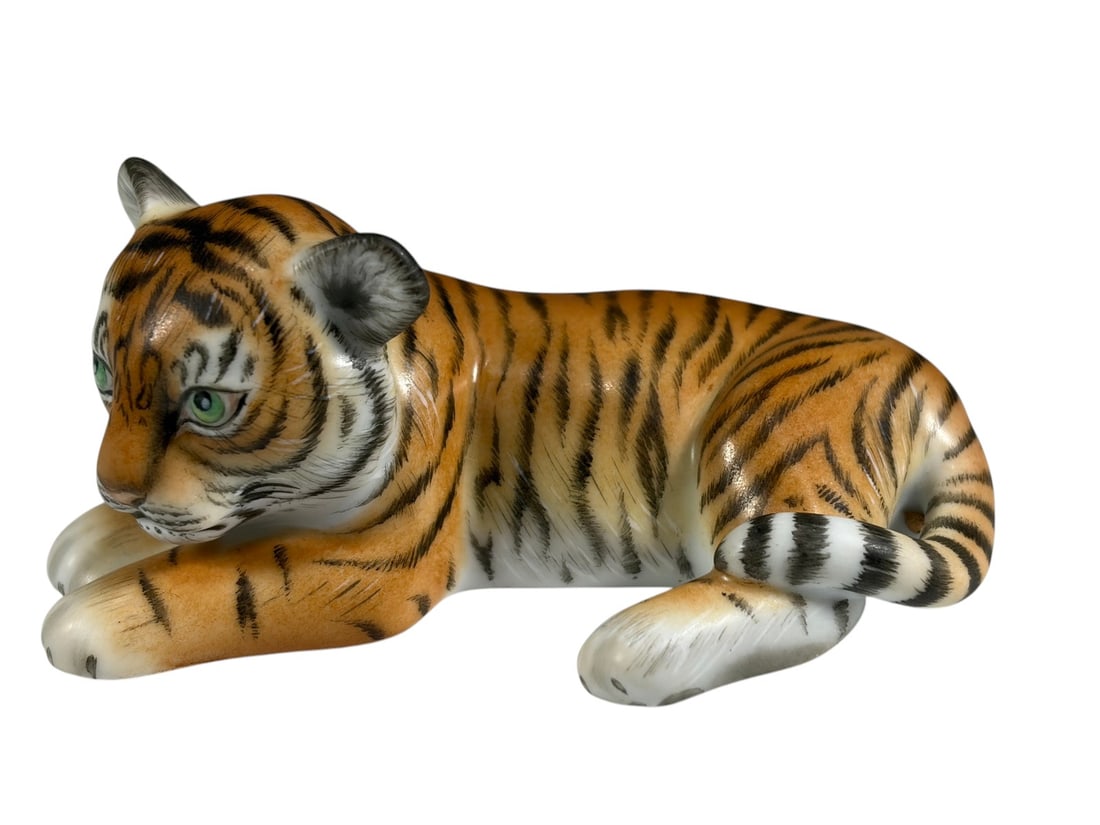 Herend Tiger Cub Smithsonian Porcelain Figure (1 of 5)