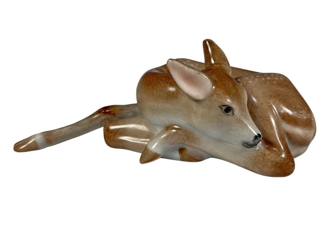 Herend Hungary Porcelain Small Brown Fawn Figure (1 of 5)