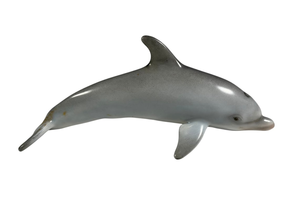 Herend Hungary Porcelain Gray Dolphin Figurine (1 of 4)