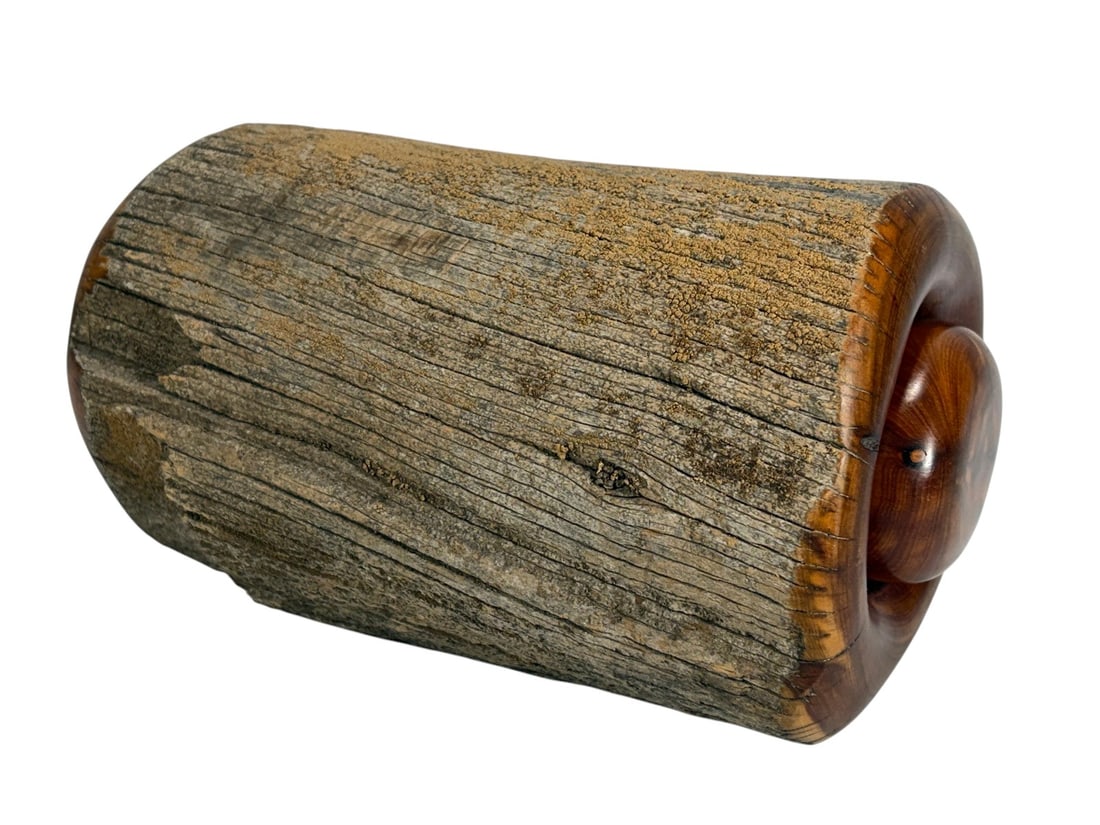 Paul Brimhall Hand Carved Cedar Wood Lidded Box (1 of 7)