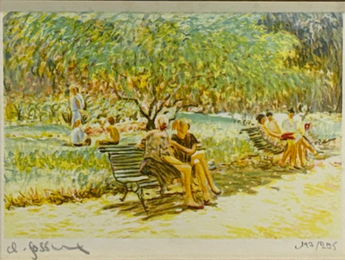 Framed Fossoux 'The Little Romantics' Giclee Print (1 of 5)