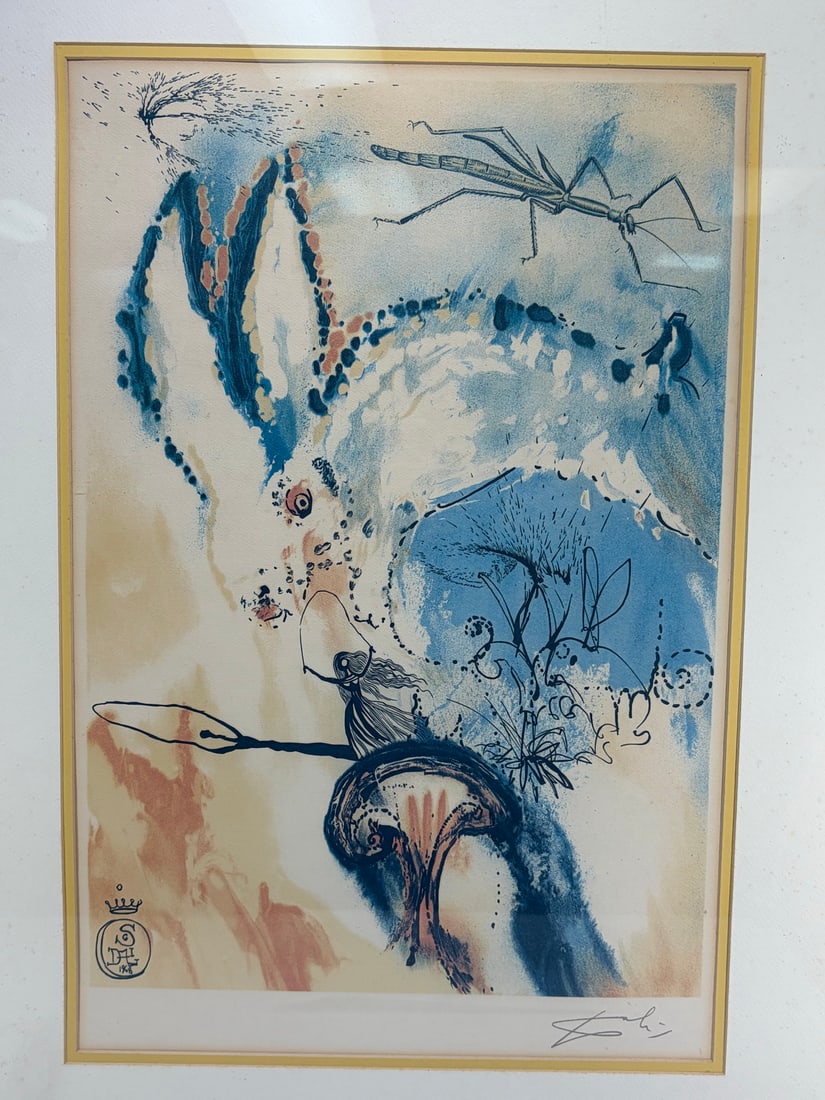 Salvador Dali Rabbit Hole Surrealist Print Artwork (1 of 4)