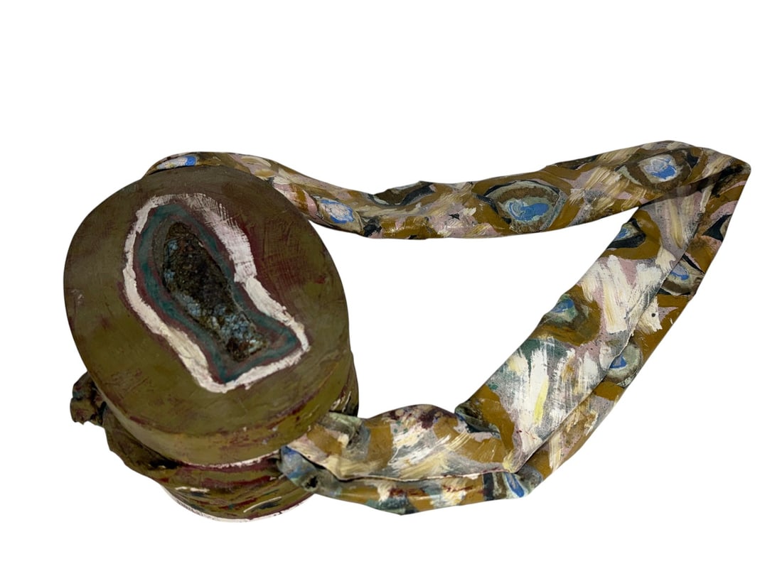 Signed Paula Collery Art Work Fish Painted Box (1 of 4)