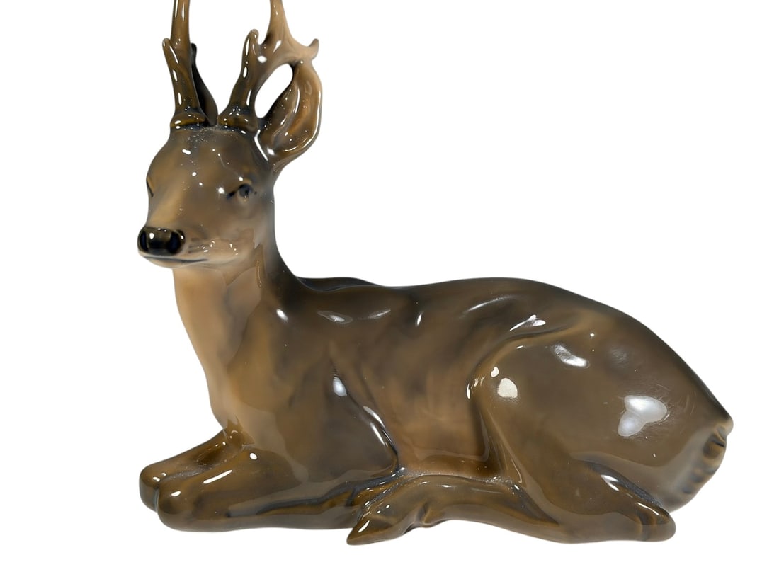 Royal Copenhagen Porcelain Stag Figurine No. 756 (1 of 5)