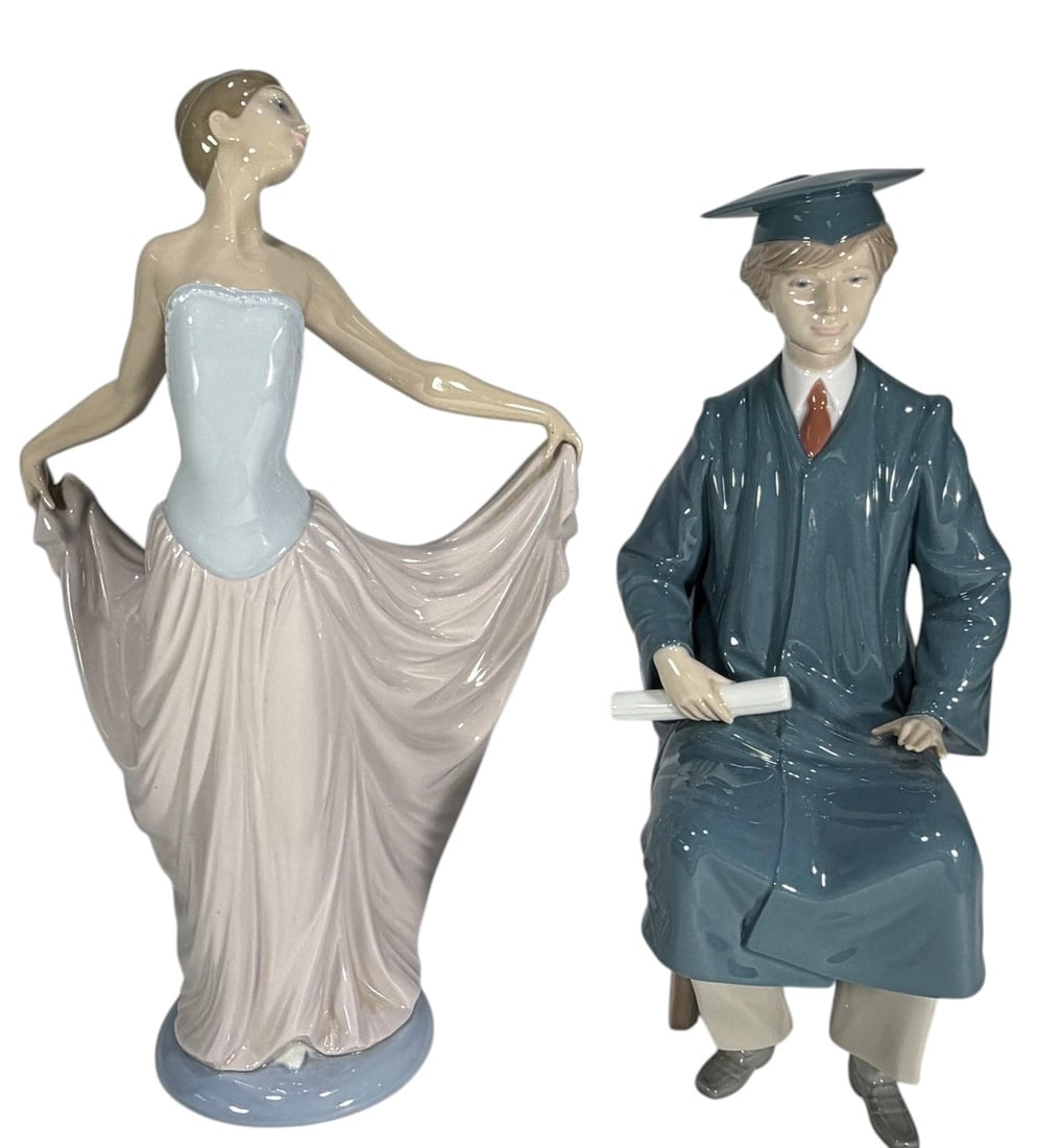 Lladro Spain Porcelain Ballerina & Graduate 2pcs (1 of 9)