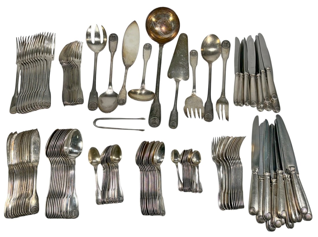 Christofle Vendome Silverplate Flatware 129pc LOT (1 of 8)