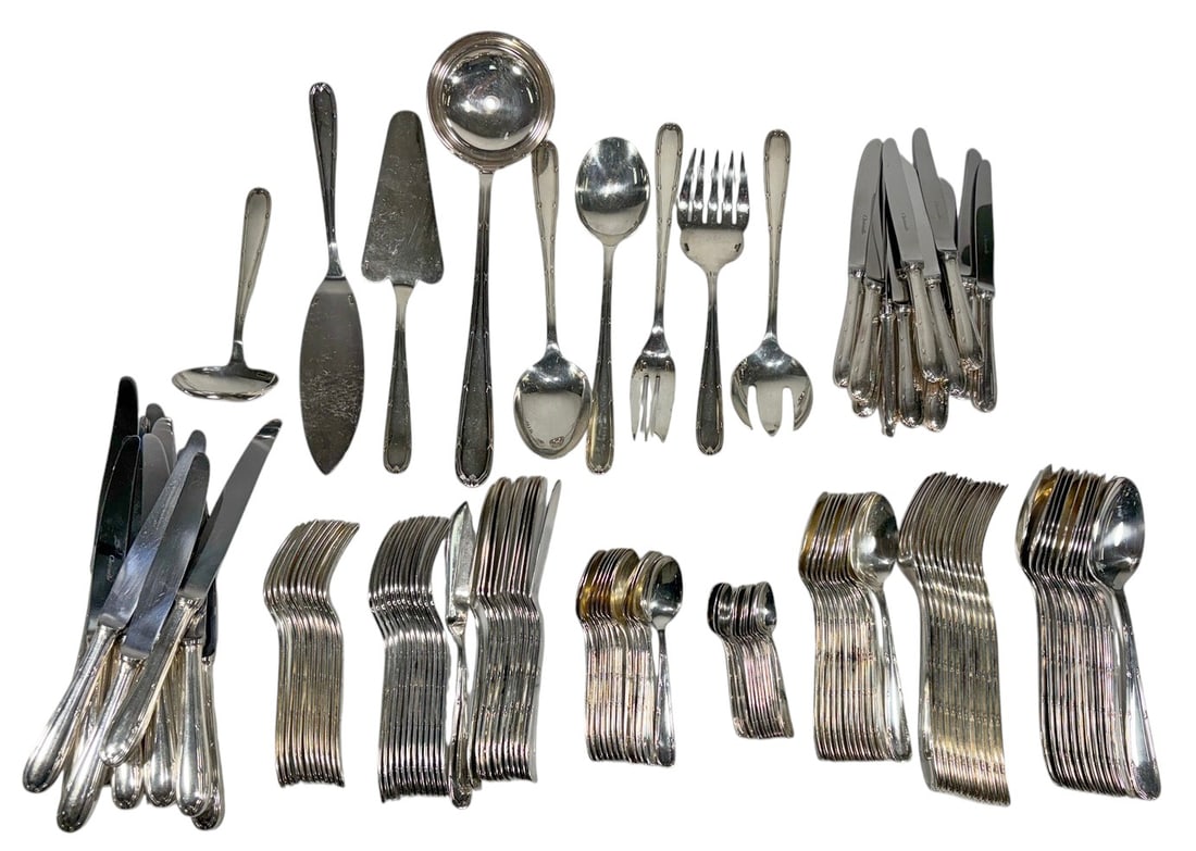 Christofle Silver Plate Flatware Service 129pc LOT (1 of 7)