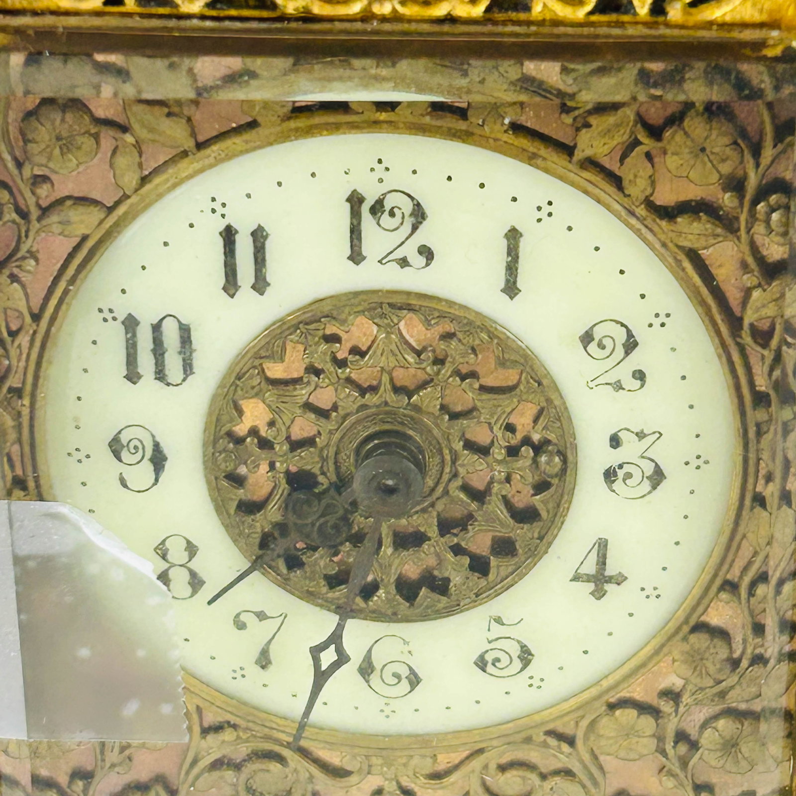 Antique French Bronze Ormolu Carriage Clock w/ Key - 2