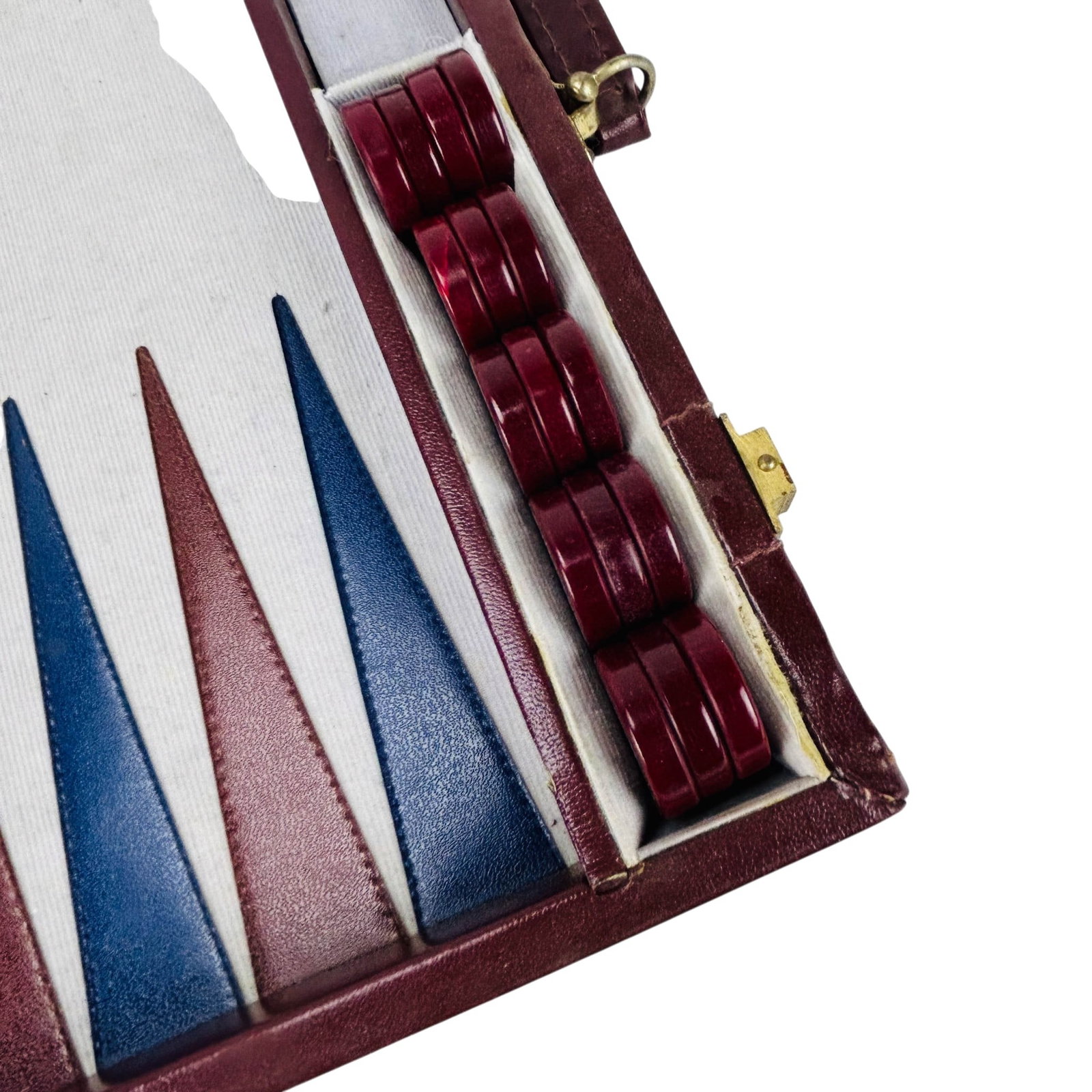 Backgammon Board Game Set in Leatherette Briefcase - 2