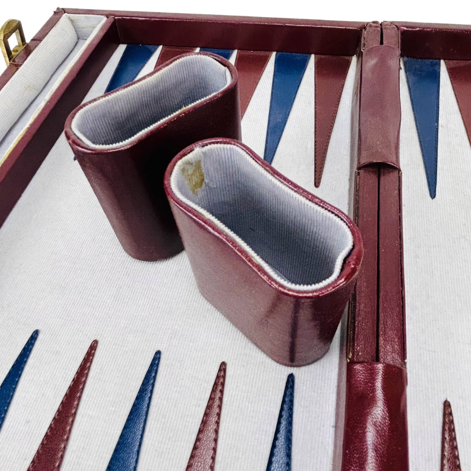Backgammon Board Game Set in Leatherette Briefcase - 4