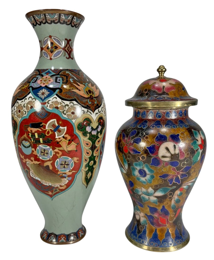 Assorted Cloisonne Decorative Objects 5pc LOT - 2
