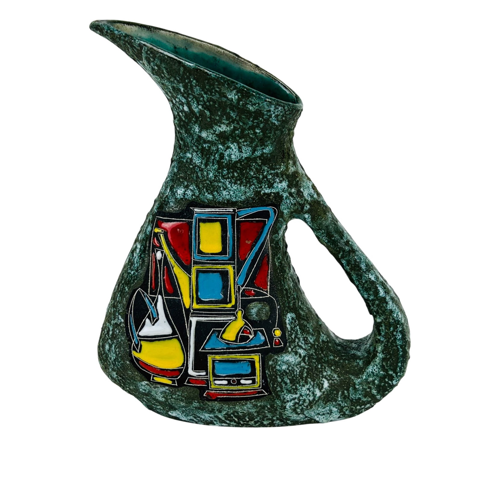 Marmaca Mid Century Modern Lava Glaze Vessel Jug (1 of 4)