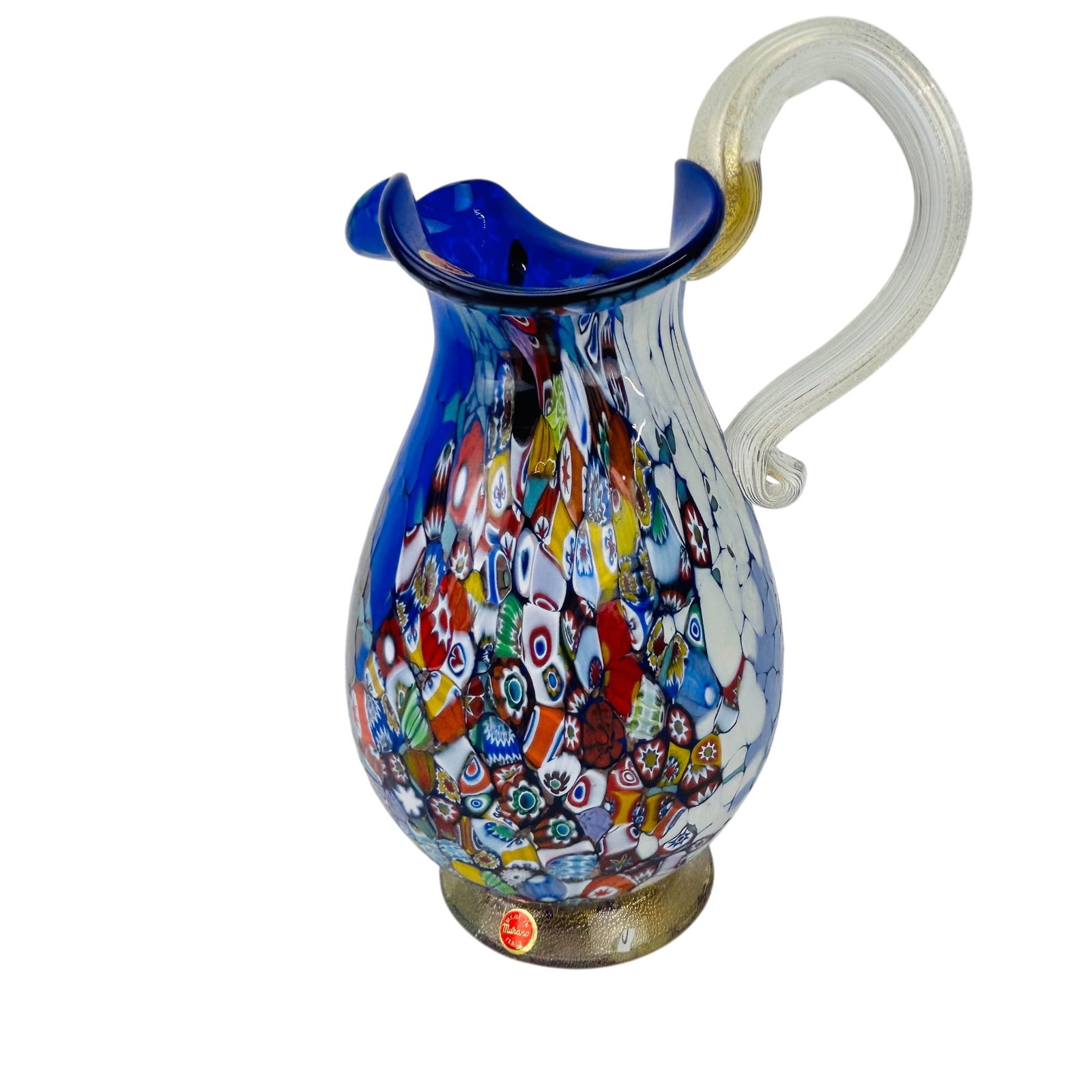 Imperio Rossi Murano Millefiori Glass Jug SIGNED (1 of 5)