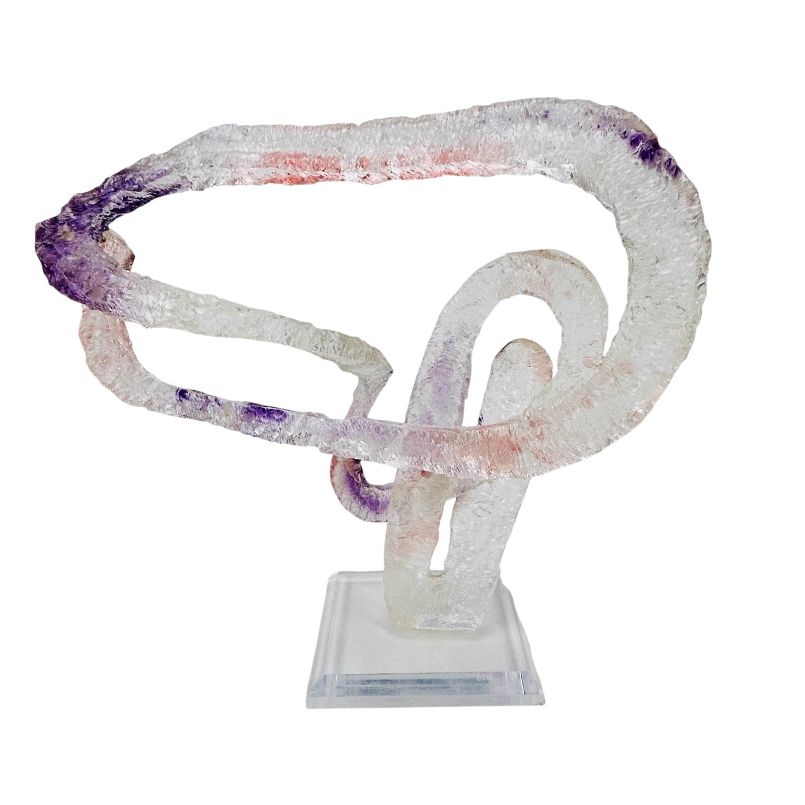 Contemporary Abstract SIGNED Lucite Sculpture (1 of 4)