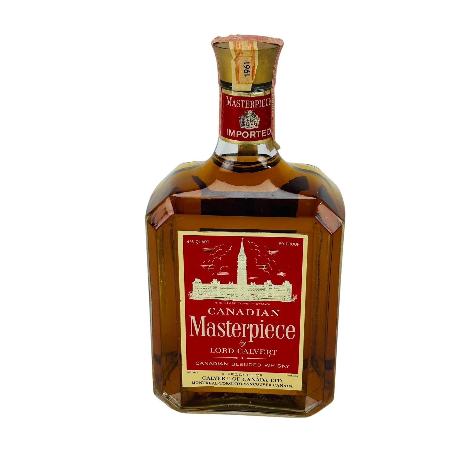 1961 Lord Calvert Canadian Masterpiece Whiskey (1 of 4)