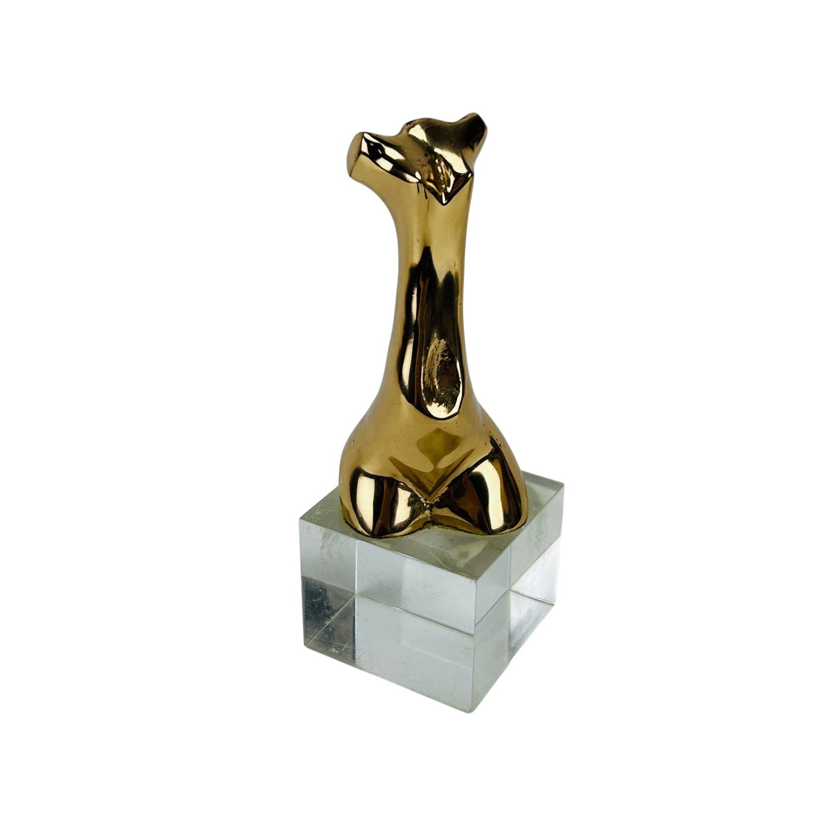 Bronze Modernist Female Torso Sculpture SIGNED (1 of 4)