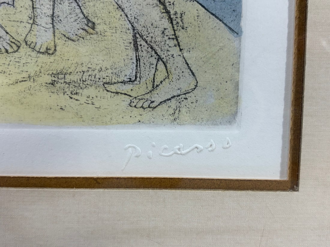 After Picasso 'The Three Graces' Framed Etching - 4
