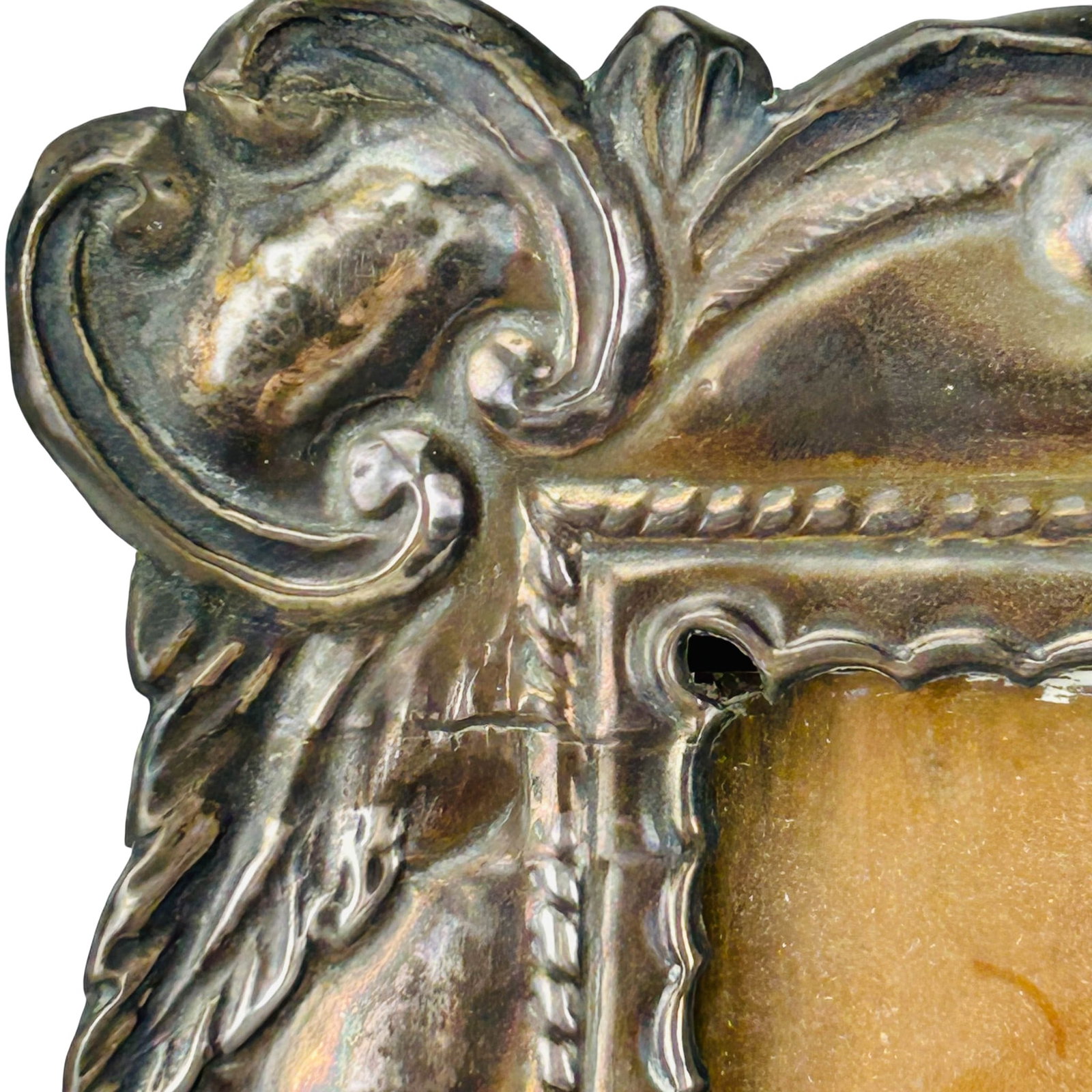 Peruvian Sterling Silver Repousse Picture Frame - 5