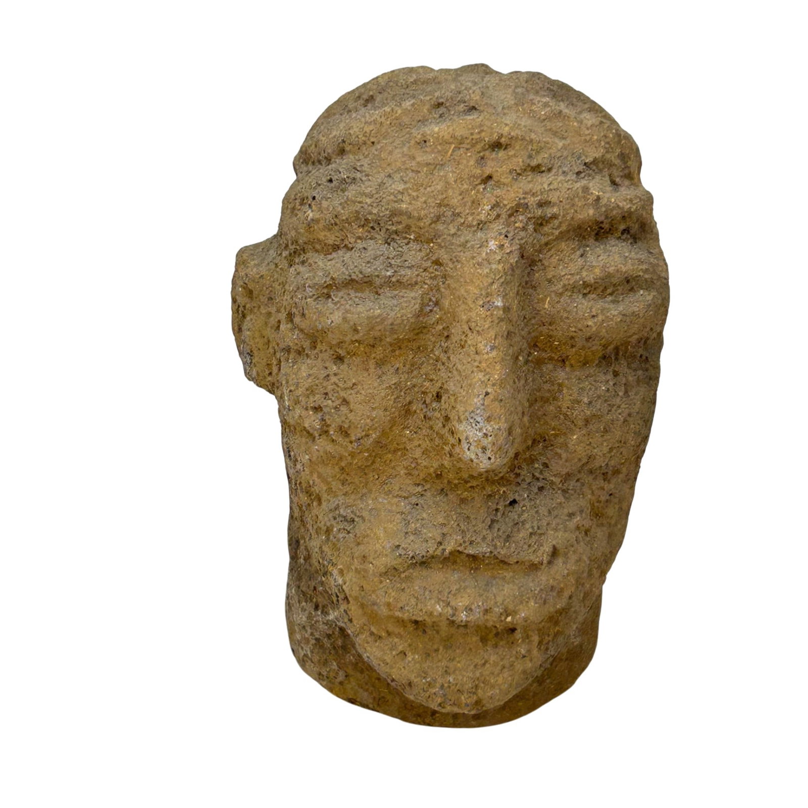 Pre Columbian Style Volcanic Rock Trophy Head (1 of 4)