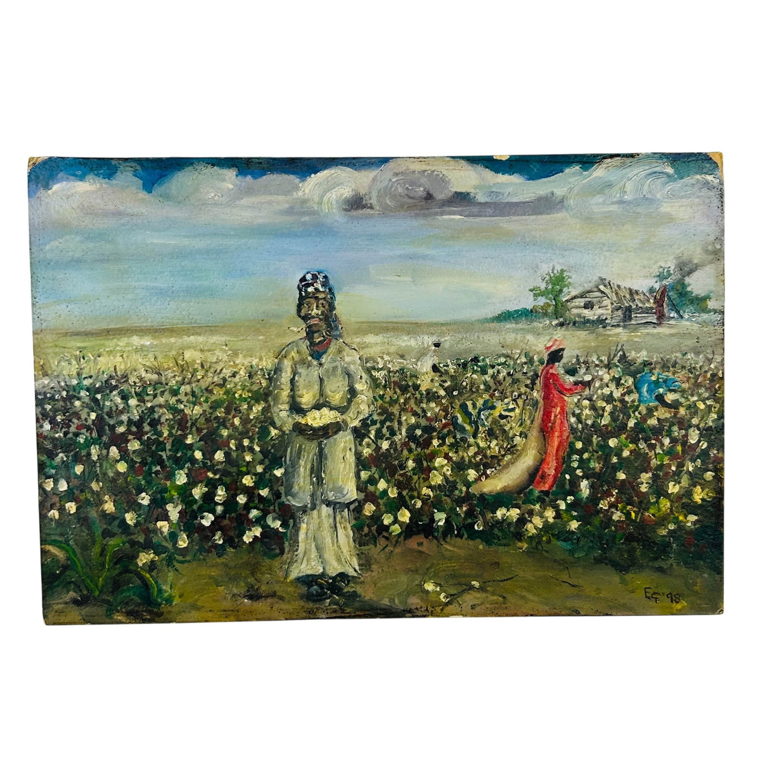 Cotton Field Oil Painting Style of Wailliam Walker (1 of 7)