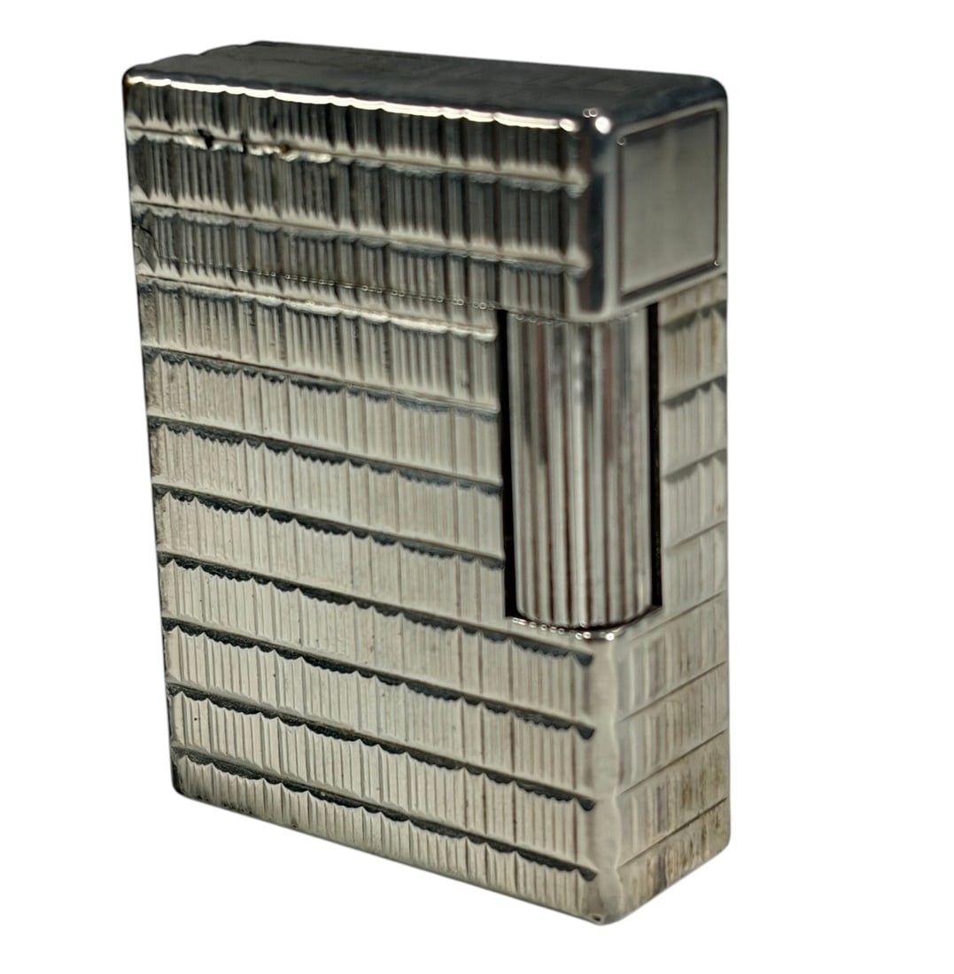 S. T. Dupont Ligne 1 Silver Tone Lighter w/ Box (1 of 7)
