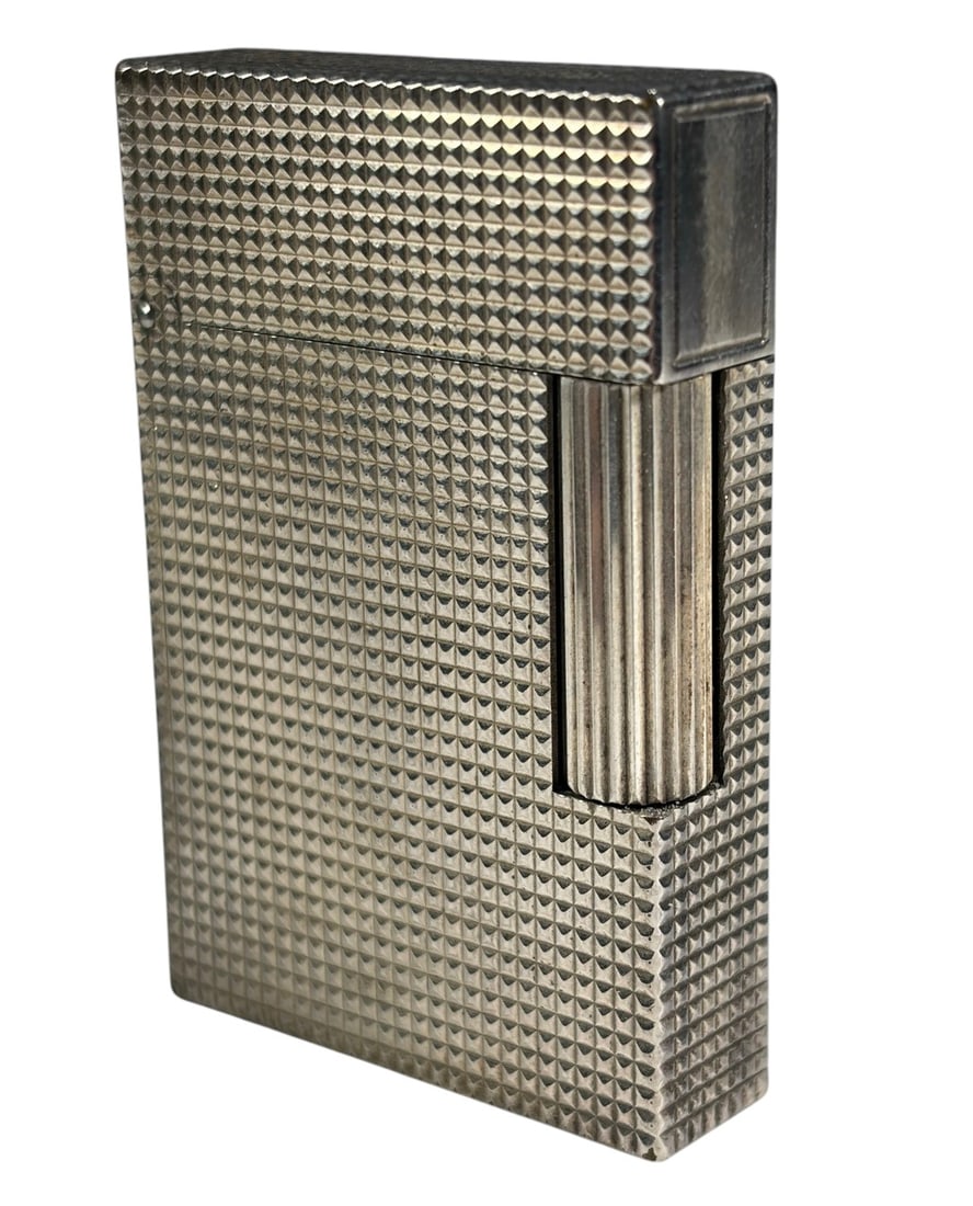 S. T. Dupont Ligne 1 Silver Tone Lighter w/ Box (1 of 7)