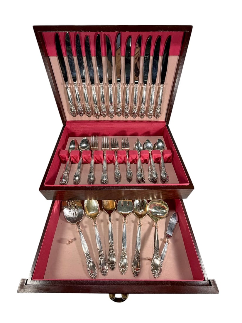Ballad Silverplate Flatware Service w/ Box 78pcs (1 of 8)