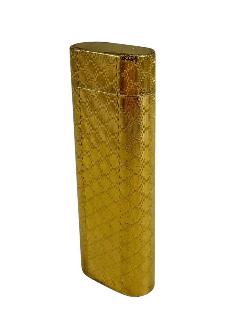 VTG Cartier Paris 18K Gold Plated Luxury Lighter (1 of 4)