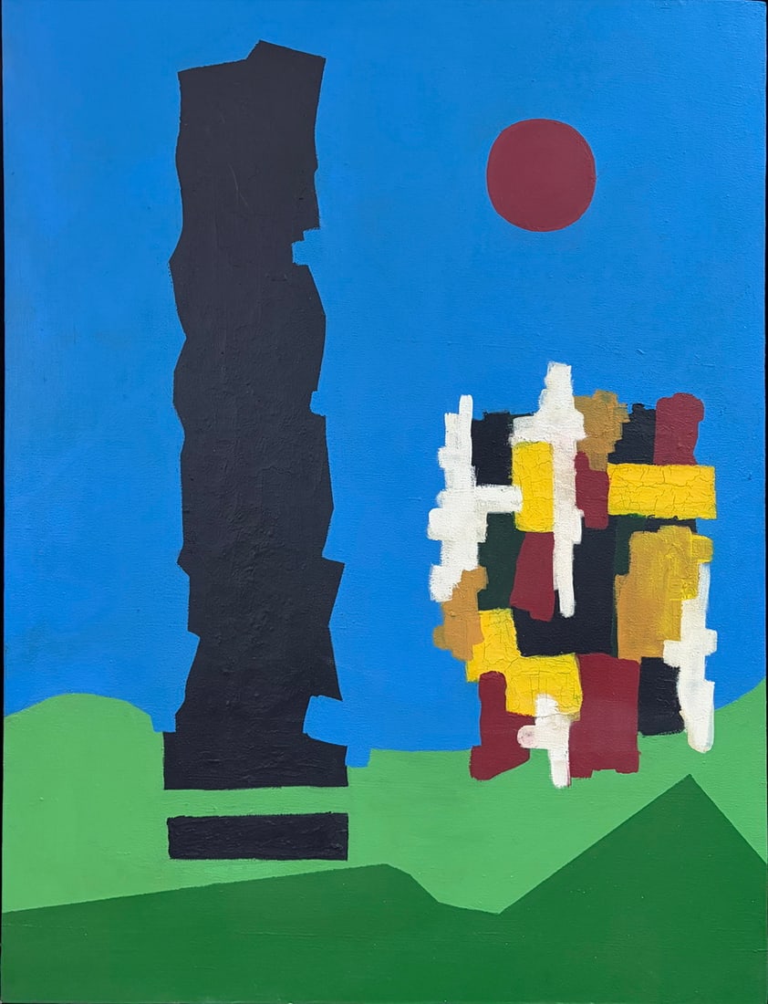 Abstract Modernist Composition Oil Painting (1 of 5)