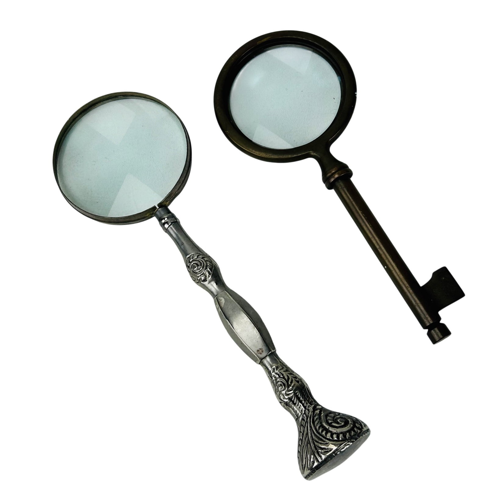 Bronze & Silverplate Jeweler's Magnifying Glasses (1 of 4)