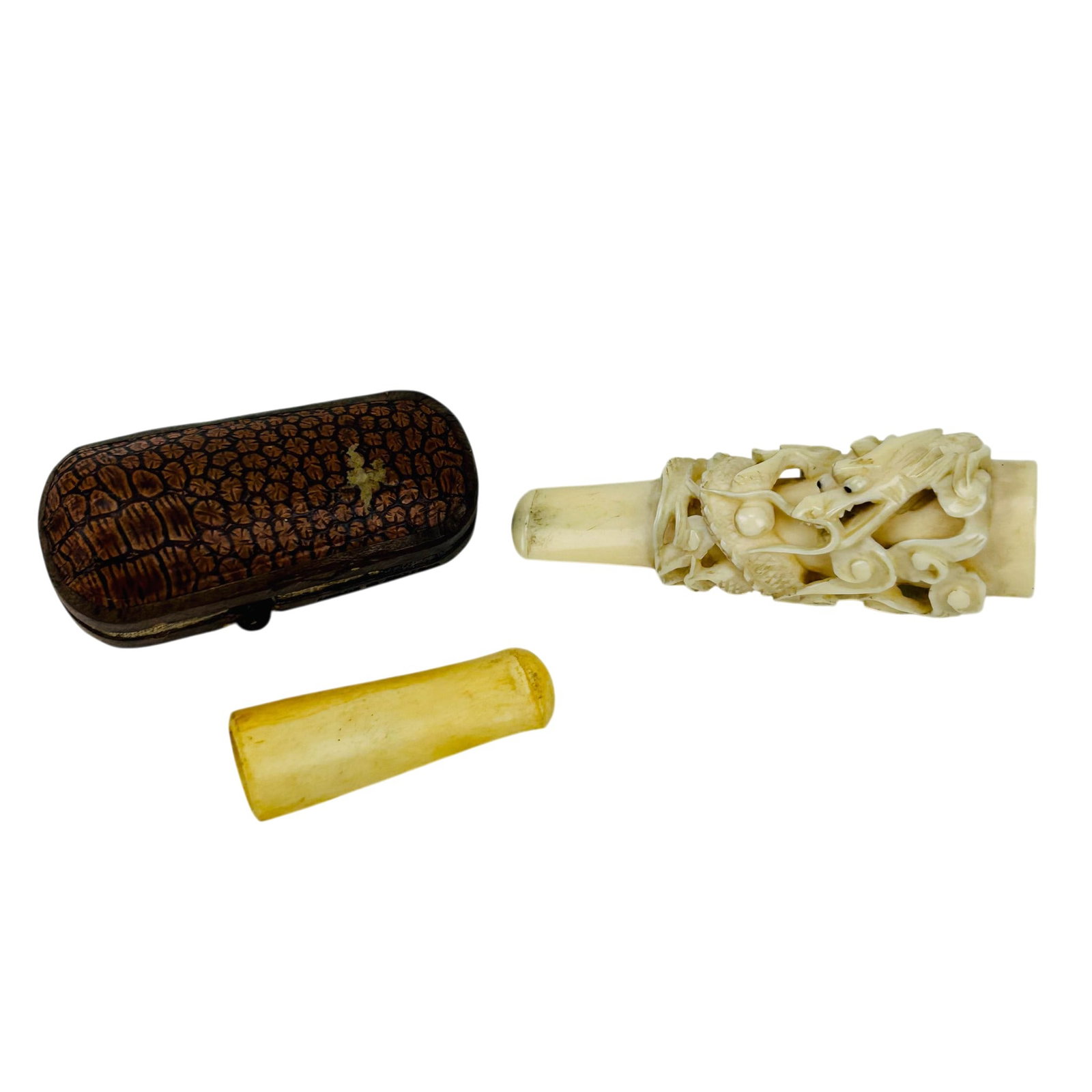 Chinese Cigarette Holder Tobacco Mouthpiece w Case (1 of 8)